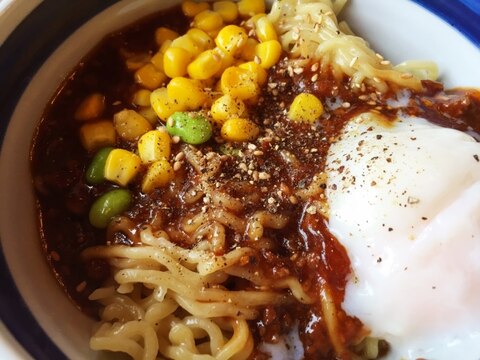 ひき肉あんかけ焼きそば